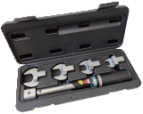 Torque wrench kit with 4 sizes heads