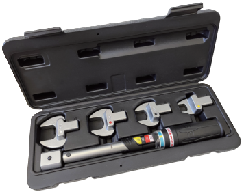 Torque wrench kit with 4 sizes heads